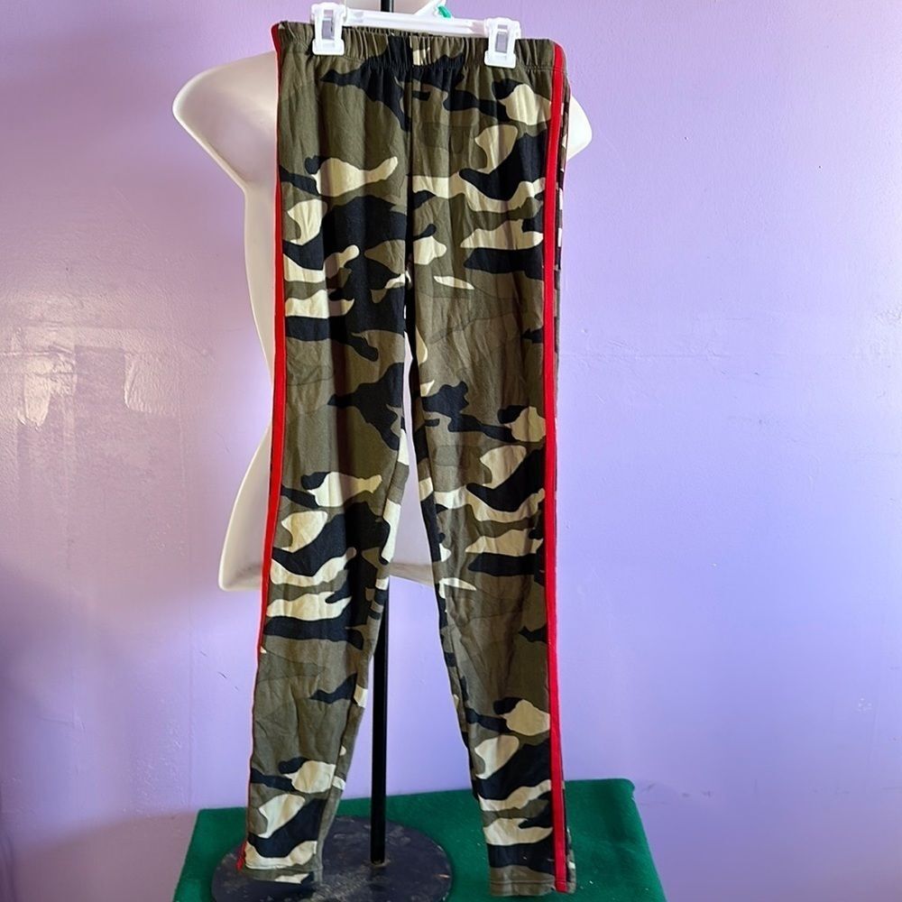 Eye Candy Girls Camo Joggers Pants Small Elastic Waist Camouflage
